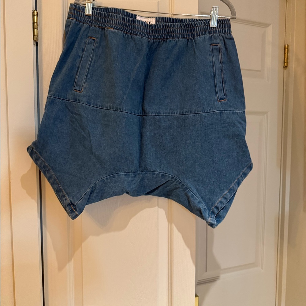 Denim Dropped Crotch Women's Shorts by ONE Teaspoon